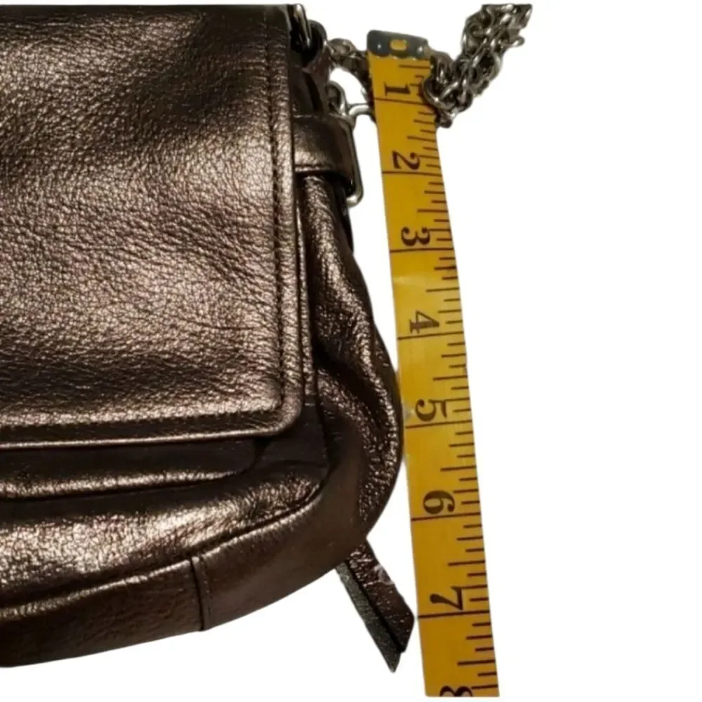Coach Gunmetal Metallic Chelsea Bag